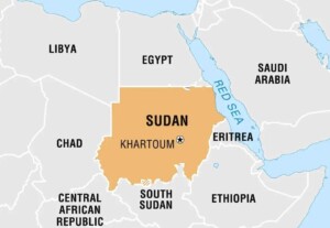 sudan cartina confini